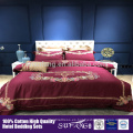 Cubierta de edredón de algodón de hotel de lujo, cubiertas de cama Queen Size